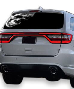 Black Skull Perforated for Dodge Durango decal 2012 - Present