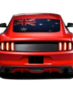 Australia Flag Perforated Sticker for Ford Mustang decal 2015 - Present