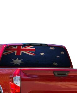 Australia Flag Perforated for Nissan Titan decal 2012 - Present