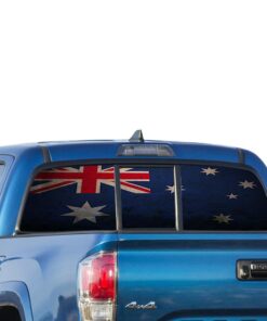 Australia Flag Perforated for Toyota Tacoma decal 2009 - Present