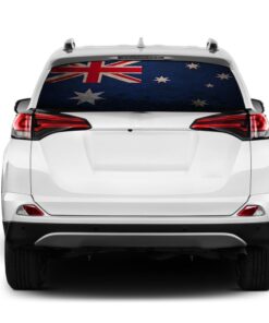 Australia Flag Rear Window Perforated for Toyota RAV4 decal 2013 - Present
