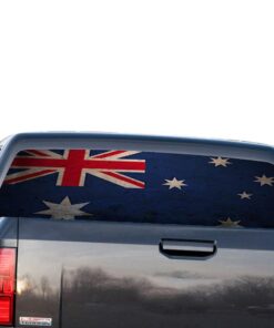 Australia Flag Perforated for GMC Sierra decal 2014 - Present