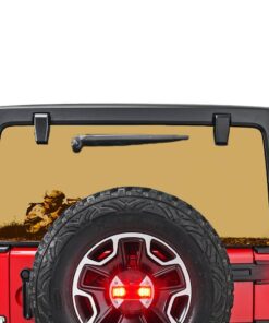Army Sniper Perforated for Jeep Wrangler JL, JK decal 2007 - Present
