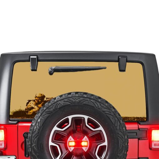 Army Sniper Perforated for Jeep Wrangler JL, JK decal 2007 - Present