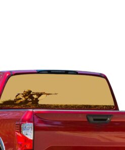 USA Sniper Perforated for Nissan Titan decal 2012 - Present