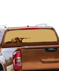 Sniper Rear Window Perforated for Nissan Navara decal 2012 - Present