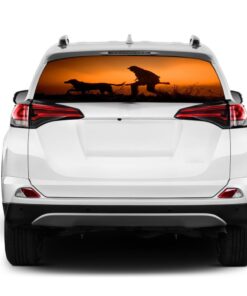 Hunting Rear Window Perforated for Toyota RAV4 decal 2013 - Present