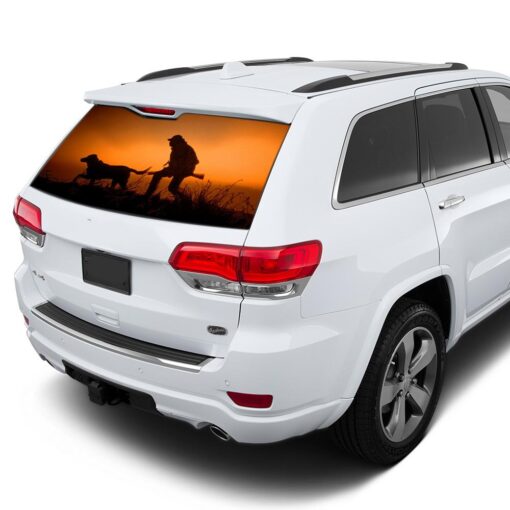 Hunting 1 Perforated for Jeep Grand Cherokee decal 2011 - Present