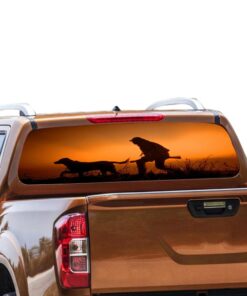 Hunting Rear Window Perforated for Nissan Navara decal 2012 - Present