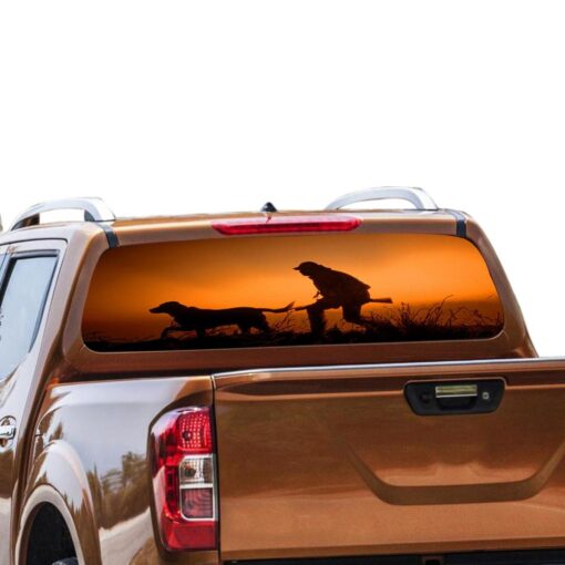 Hunting Rear Window Perforated for Nissan Navara decal 2012 - Present