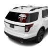 Punisher Skull Rear Window Perforated For Ford Explorer Decal 2011 - Present