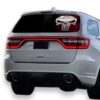 Punisher Skull Perforated for Dodge Durango decal 2012 - Present