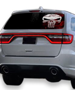 Punisher Skull Perforated for Dodge Durango decal 2012 - Present
