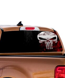 Punisher Skull Perforated for Ford Ranger decal 2010 - Present