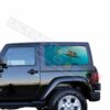 Rear Window Fishing Perforated for Jeep Wrangler JL, JK decal 2007 - Present