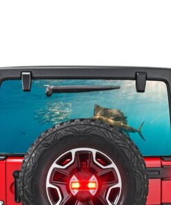 Fishing Perforated for Jeep Wrangler JL, JK decal 2007 - Present