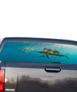 Fishing Perforated for GMC Sierra decal 2014 - Present