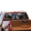 Wolf Eyes Rear Window Perforated for Nissan Navara decal 2012 - Present