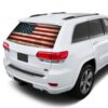 Flag USA Perforated for Jeep Grand Cherokee decal 2011 - Present