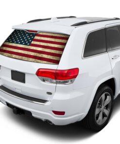Flag USA Perforated for Jeep Grand Cherokee decal 2011 - Present