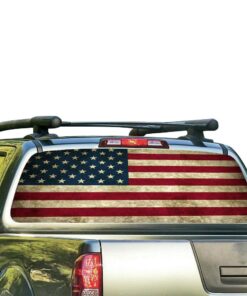 USA Flag 1 Perforated for Nissan Frontier decal 2004 - Present