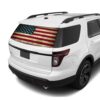 Flag USA Rear Window Perforated For Ford Explorer Decal 2011 - Present