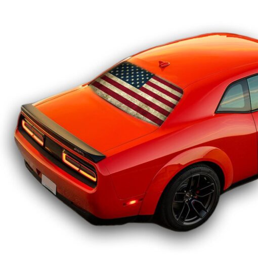 Flag USA Perforated for Dodge Challenger decal 2008 - Present