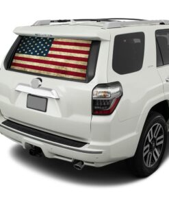 Flag USA Perforated for Toyota 4Runner decal 2009 - Present
