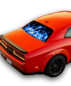 Blue Fire Perforated for Dodge Challenger decal 2008 - Present