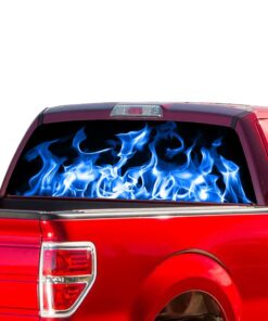 Blue Fire Perforated for Ford F150 Decal 2015 - Present