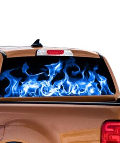 Blue Flames Perforated for Ford Ranger decal 2010 - Present