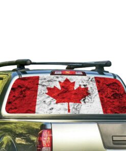 Canada Flag Perforated for Nissan Frontier decal 2004 - Present