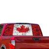 Canada Flag Perforated for Nissan Titan decal 2012 - Present