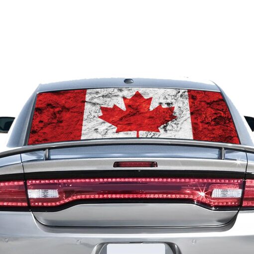 Canada Flag Perforated for Dodge Charger 2011 - Present