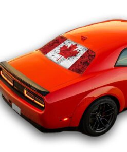 Canada Flag Perforated for Dodge Challenger decal 2008 - Present