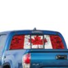 Canada Flag Perforated for Toyota Tacoma decal 2009 - Present