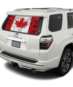 Canada Flag Perforated for Toyota 4Runner decal 2009 - Present