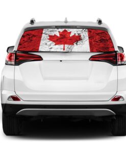 Canada Flag Rear Window Perforated for Toyota RAV4 decal 2013 - Present