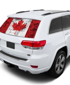 Canada Flag Perforated for Jeep Grand Cherokee decal 2011 - Present