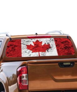 Canada Flag Rear Window Perforated for Nissan Navara decal 2012 - Present