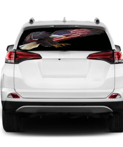 USA Eagle Rear Window Perforated for Toyota RAV4 decal 2013 - Present