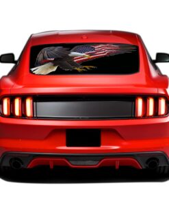 USA Eagle Perforated Sticker for Ford Mustang decal 2015 - Present