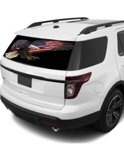 USA Eagle Rear Window Perforated For Ford Explorer Decal 2011 - Present