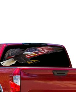 USA Eagle Perforated for Nissan Titan decal 2012 - Present