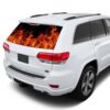 Flames Perforated for Jeep Grand Cherokee decal 2011 - Present