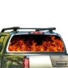 Flames Perforated for Nissan Frontier decal 2004 - Present