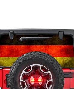 Germany Flag Perforated for Jeep Wrangler JL, JK decal 2007 - Present
