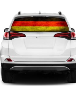 Germany Flag Rear Window Perforated for Toyota RAV4 decal 2013 - Present