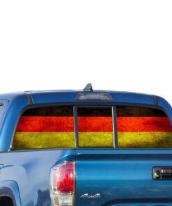 Germany Flag Perforated for Toyota Tacoma decal 2009 - Present