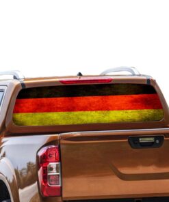 Germany Flag Rear Window Perforated for Nissan Navara decal 2012 - Present